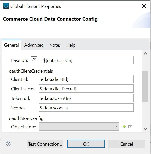 OAuth2 Application Connection Provider authentication configuration