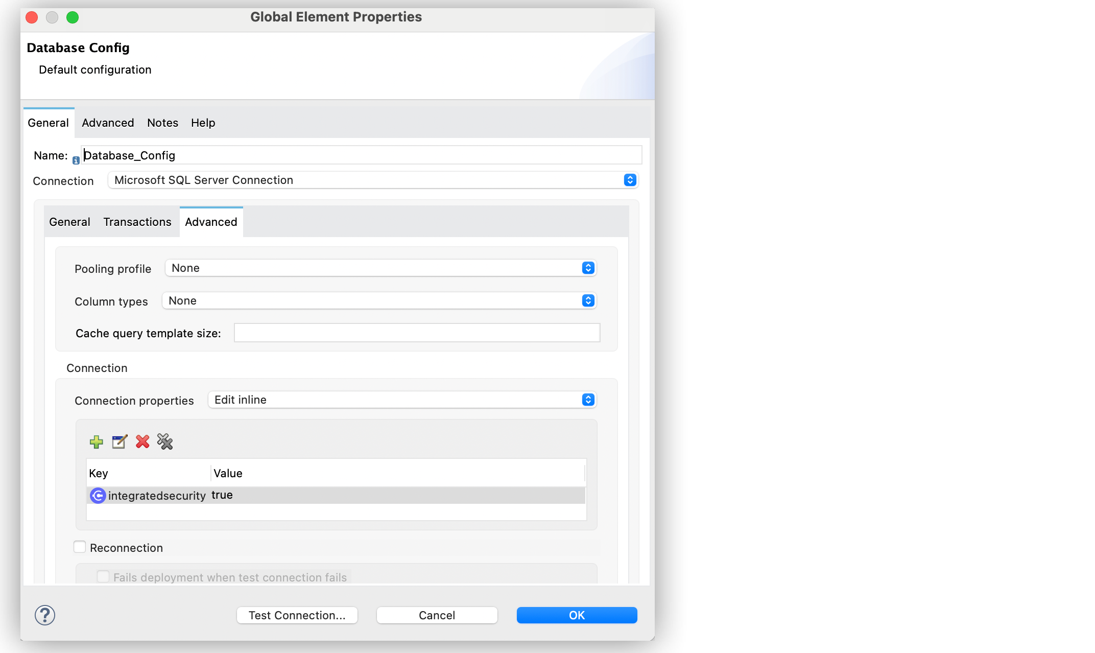 Anypoint Studio の Integratedsecurity キー設定