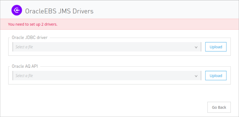 Oracle JDBC ドライバーと AQ API の OracleEBS JMS ドライバー