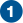 A circle with a number 1 inside